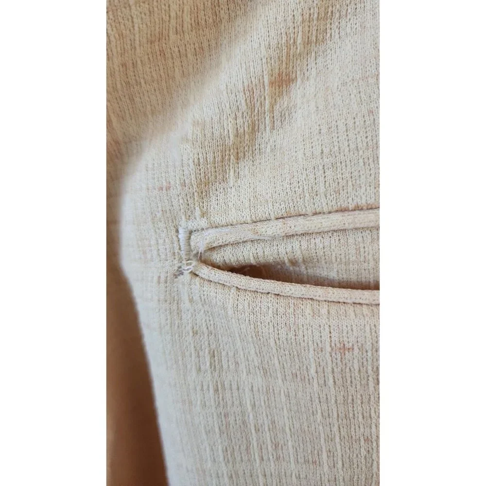 Vintage Retro Mens Lee Wald Yellow Suit Jacket Pants Disco Pimp Summer Vacation - Picture 4 of 16